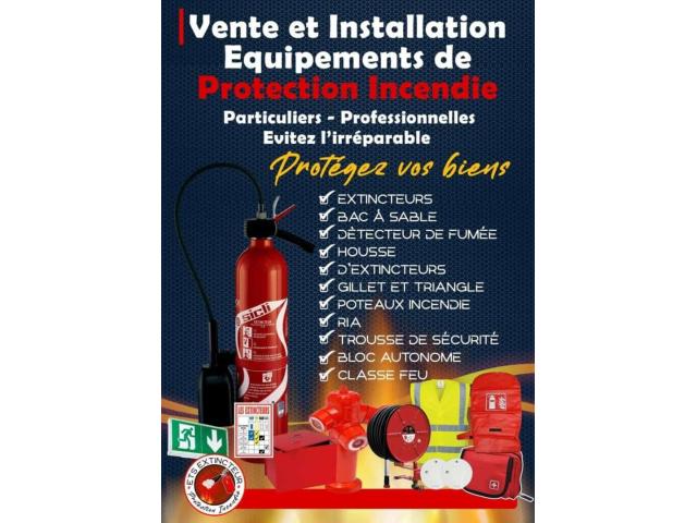 EQUIPEMENT DE PROTECTION INCENDIE EN VENTE & INSTALLATION POSSIBLE AU SENEGAL.