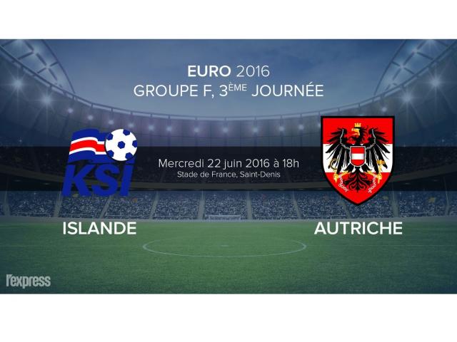 EURO 2016 : Islande - Autriche en catégorie 3, 45€/billet