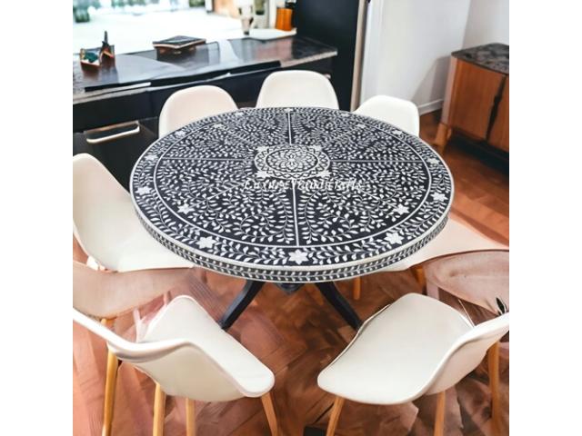 Exclusive Bone Inlay Dining Tables in Marseille