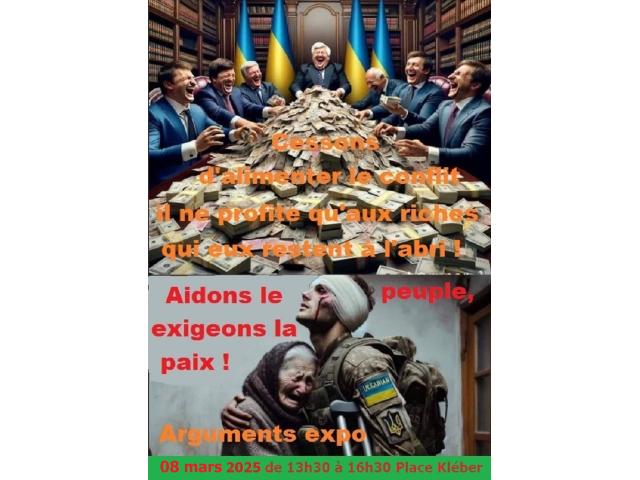 Expo : Optons pour la paix en Ukraine.