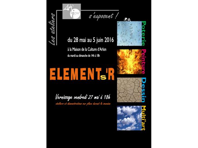 Photo Exposition 'elements'r' des Ateliers Artligue image 1/1