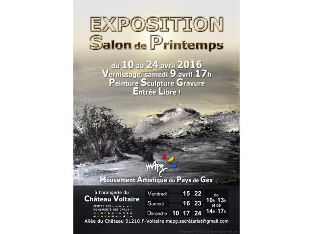 Exposition, Salon de printemps 2016