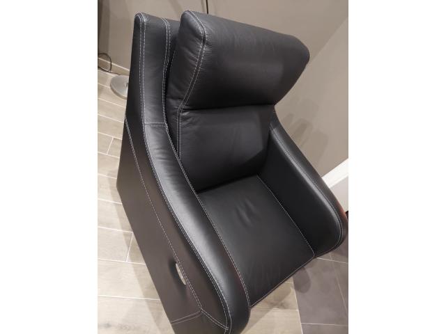 Fauteuil relax en cuir