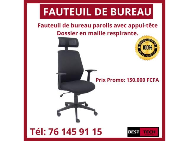 FAUTEUILS  & TABLE DE BUREAU DE QUALITE DISPONIBLE