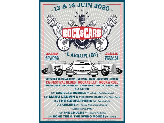 Festival  ROCK’&’CARS à Lavaur (81) les 13 et 14  juin 2020