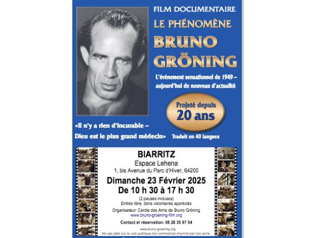 Film documentaire "Le phénomène Bruno Gröning"