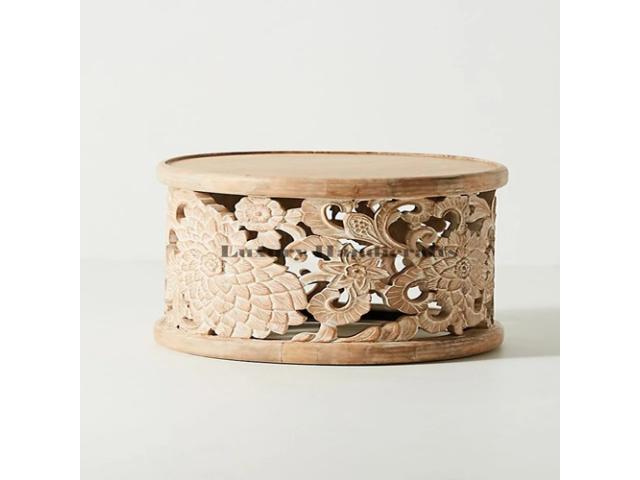 Find Stunning Handcarved Wooden Side and End Tables