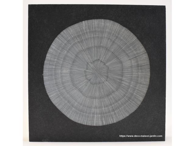 Flachrelief-Skulptur aus Schiefer als Heimdekoration