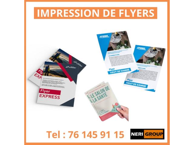 FLYERS FORMAT A5 A BAS PRIXAU SENEGAL