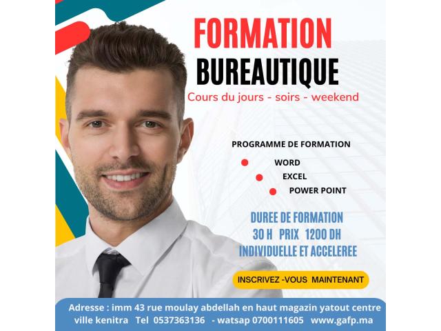 Formation  Bureautique (Word - Excel - PowerPoint )  à Kenitra