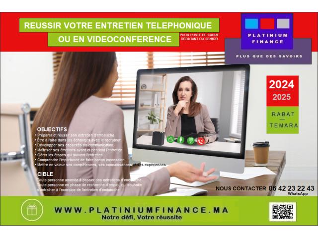 FORMATION CADRE  –  REUSSIR SES ENTRETIENS TELEPHONIQUES OU VIRTUEL  - Présentiel - Distanciel