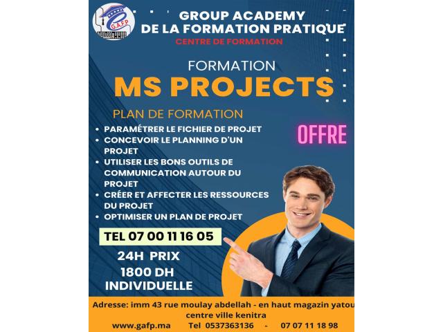 FORMATION   ms Project   à  Kenitra