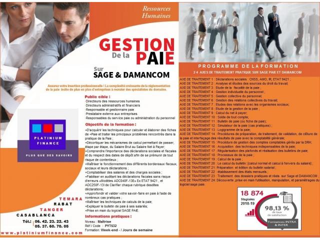 FORMATION- RESPONSABLE -GESTIONNAIRE PAIE