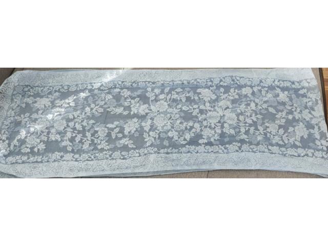 Foulard bleu Rectangulaire