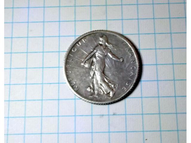 France 1916--1 franc--piece en argent.