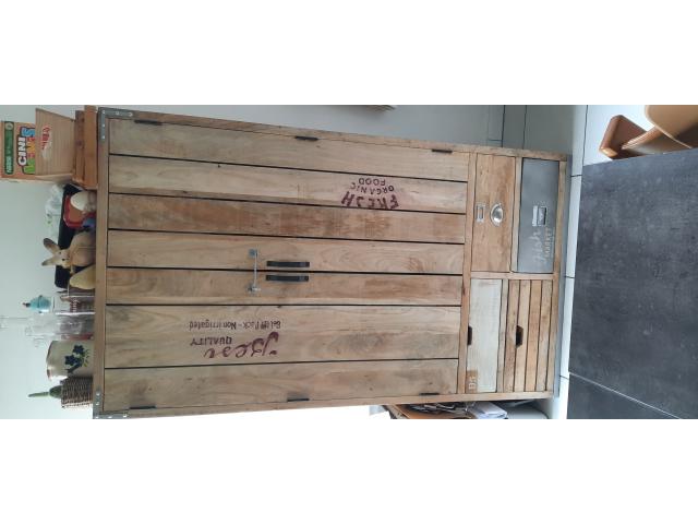 Garde-manger en bois de manguier