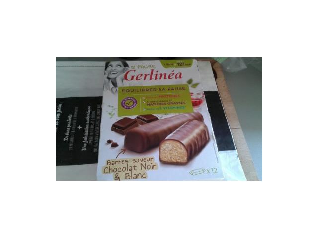 Gerlinéa Barre de chocolat blanc et noir gateau