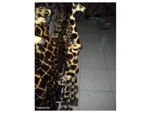 girafe en bois 2 M neuve
