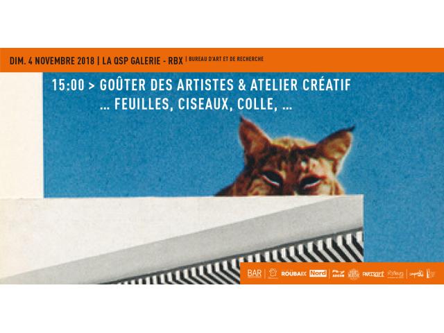 Photo Goûter des artistes & atelier créatif – Feuilles, ciseaux, colles, … image 1/1