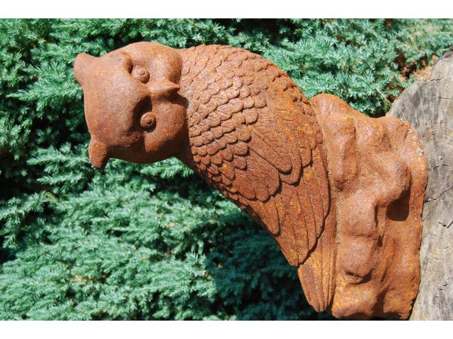 GRAND HIBOU EN FONTE