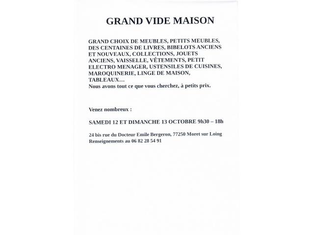 GRAND VIDE MAISON