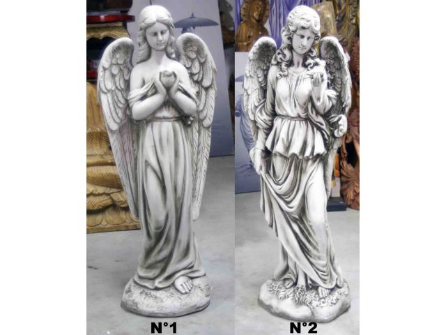 Photo grande statue d'ange en résine - H: 83 ou 101 cm image 1/4