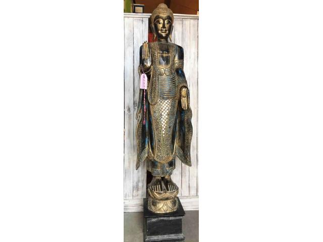 Photo Grande statue de Bouddha debout - H: 176 cm image 1/4