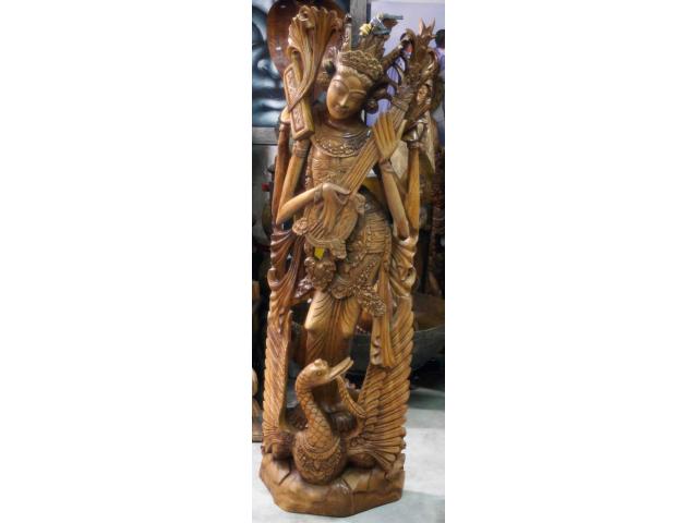 Photo grande statue de la déesse Sita - H: 155 cm image 1/4