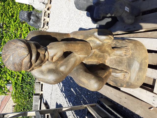 GRANDE STATUE PIERRE RECONSTITUEE LE PENSEUR