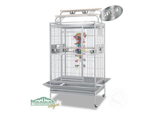 Hacienda Play Perroquet cage Platinium