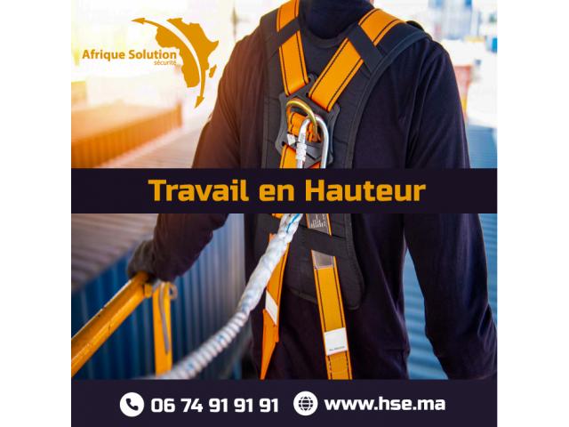 HSE formation travaux en hauteur /port harnais Maroc