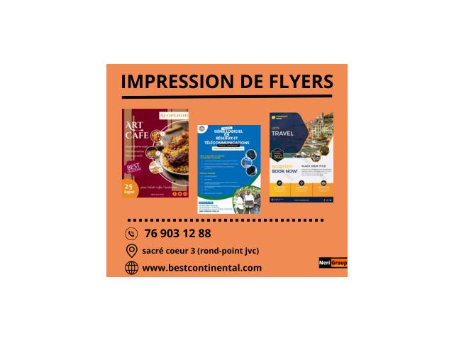Photo IMPRESSION DE FLYERS A BON PRIX AU SENEGAL image 1/1