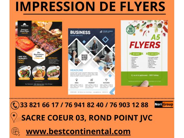 Photo IMPRESSION DE FLYERS FORMAT A5 A BAS PRIX. image 1/1