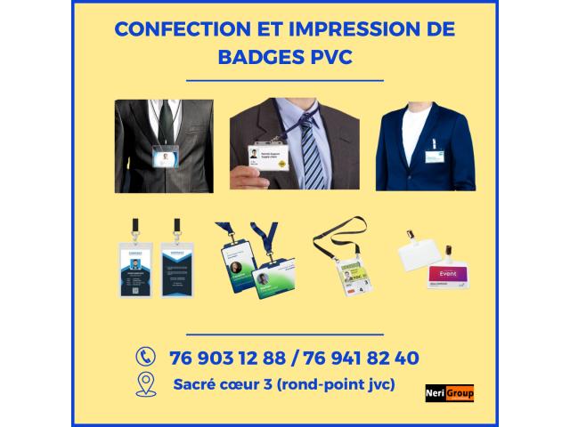 IMPRESSION ET CREATION DE BADGES PVC