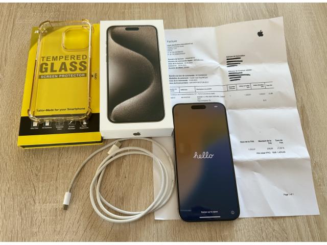 Iphone 15 Pro Max Titane naturel 256gb