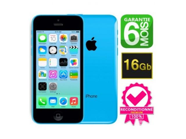 Photo iPhone 5C pas cher, prix -35% reconditionné à neuf ! image 1/2
