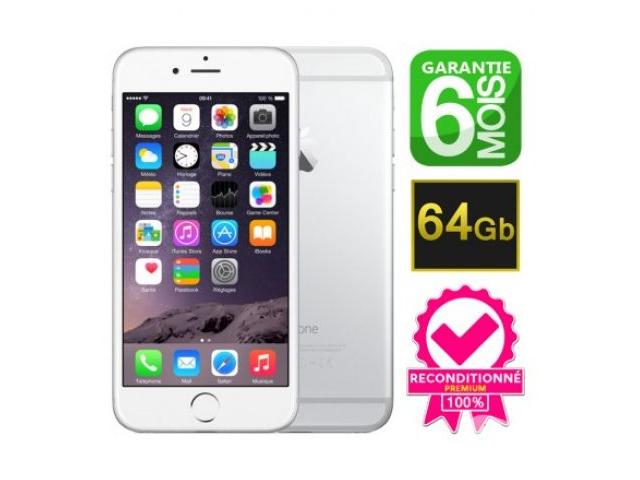 iPhone 6 64GB pas cher, prix -35% reconditionné à neuf !