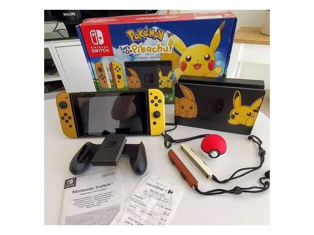 je mets en vente ma console Nintendo switch édition Pokémon let's go Evoli