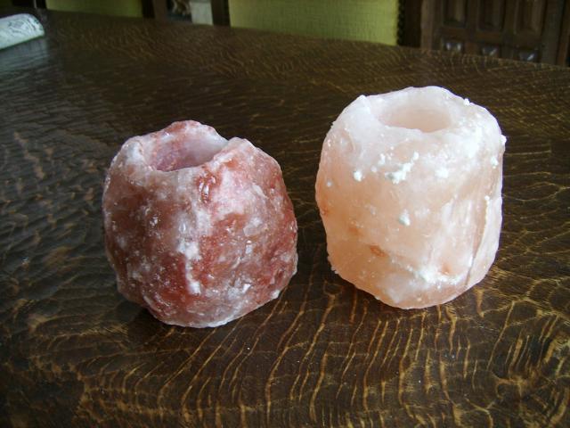 Photo jeu de 2 pierres à sel de l' Himalaya image 1/2