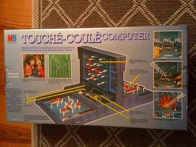 Jeu de bataille navale électronique "Touché-Coulé Computer" de marque MB pour deux joueurs