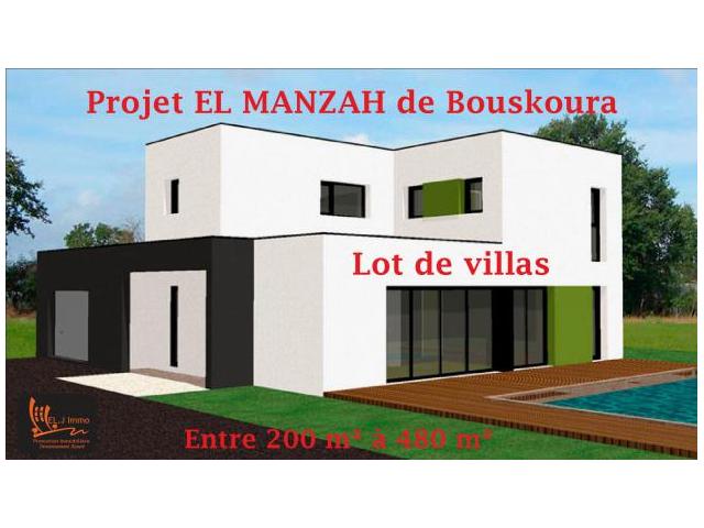 Jolis terrains pour villa 240 m2