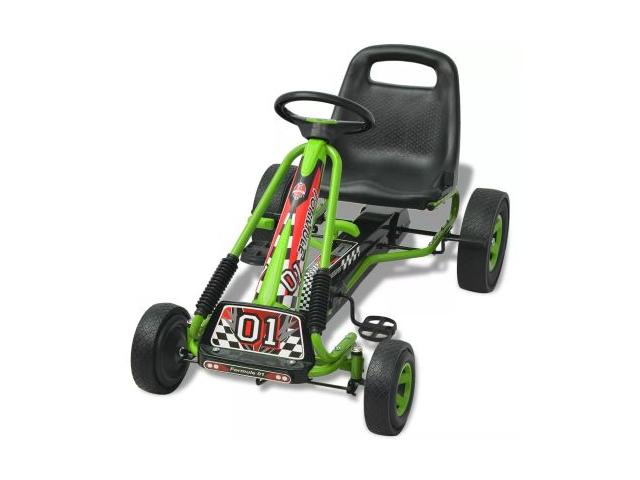 Kart à pédales enfant ajustable Formule 1 vert Kart enfant vert kart enfant kart pédales voiture à p