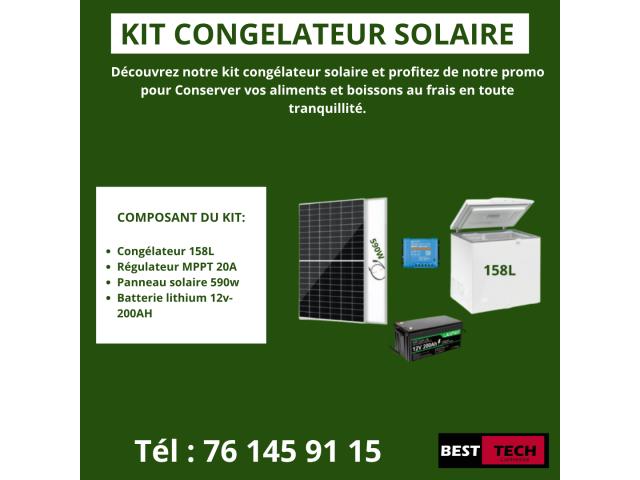 KIT DE CONGELATEUR SOLAIRE A VENDRE AU SENEGAL