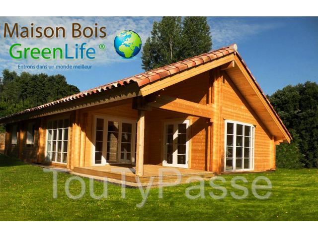 KIT MAISON BOIS DIRECT USINE 114m2  www.maison-bois-greenlife.fr