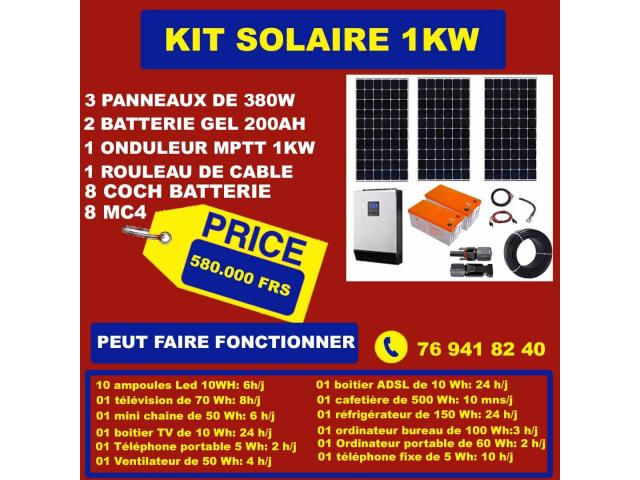 KIT SOLAIRE 1 KW A VENDRE