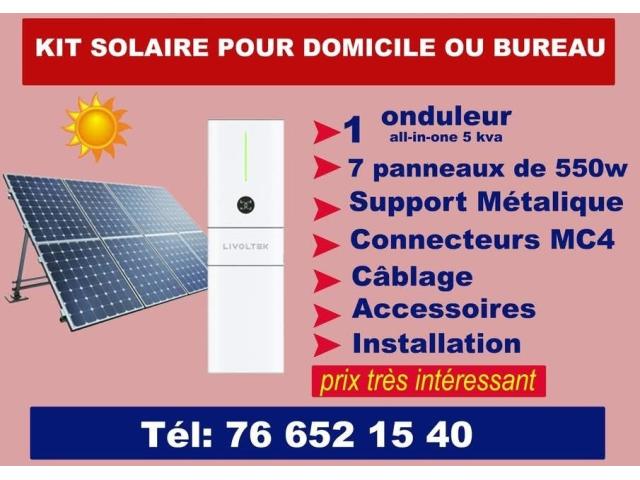 Photo KIT SOLAIRE POUR MAISON & BUREAU A VENDRE image 1/2