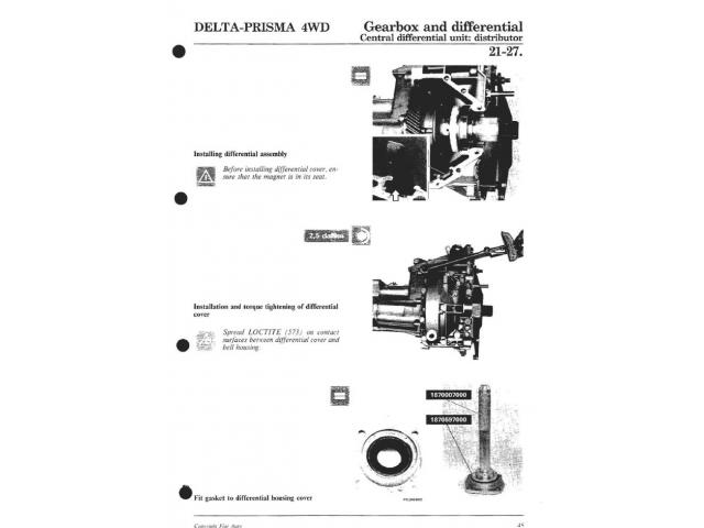 Lancia Delta/Prisma/Delta HF Intégrale - anglais