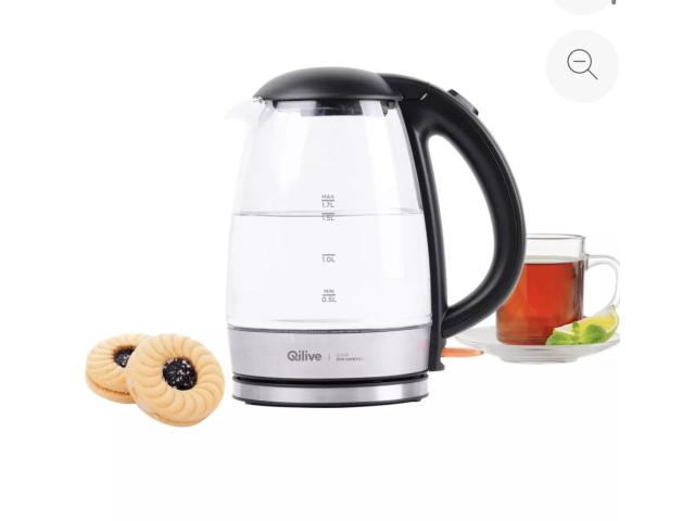 Le bouilloire en verre Qilive -1,7L