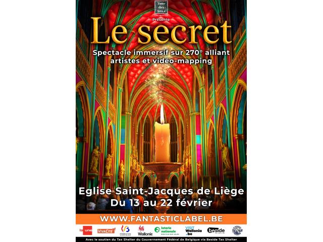 Le Secret - spectacle immersif sur 270° alliant artistes et vidéo-mapping