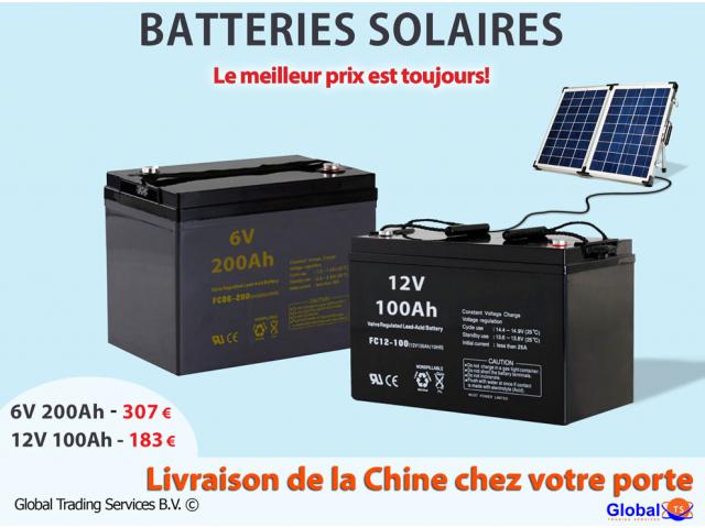 Les batteries solaires de Chine pour le meilleur prix